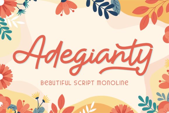 Adegianty: A Script Font for Elegant Branding