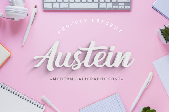 Austein Script Font for Handmade Creations