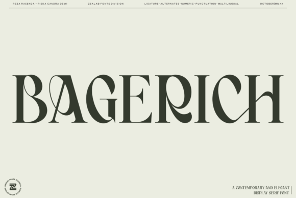 Bagerich: A Serif Font That Elevates Editorial Design