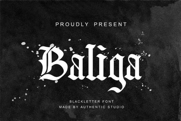 Baliga: A Bold Blackletter Font for Editorial Design
