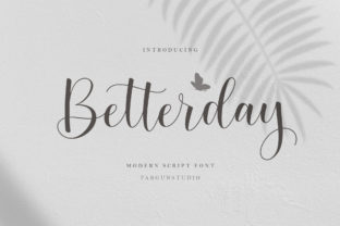 Betterday Script Font for Handmade Creations