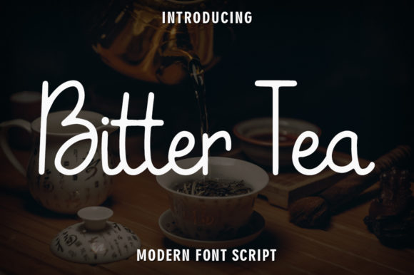 Bitter Tea: A Script Handwritten Font for Creative Makers