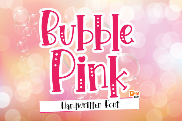 Bubble Pink: A Handwritten Font for Elegant Editorial Design
