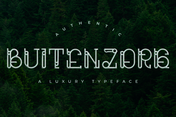 Buitenzorg Font: A Unique Decorative Style for Design Projects