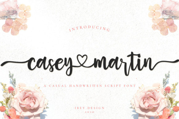 Casey Martin: A Handwritten Font That Elevates Your Creative Projects