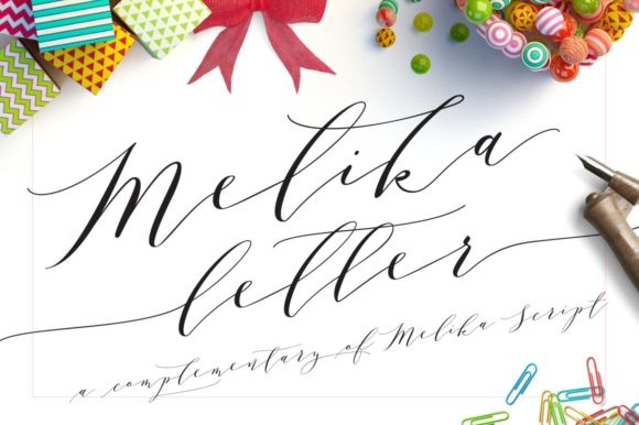 Discover the Charm of Melika Letter: A Script Handwritten Font for Creative Crafters
