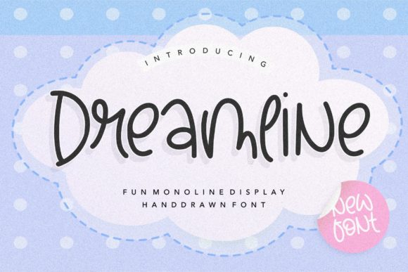 Dreamline: A Playful Handwritten Font for Creative Web Design