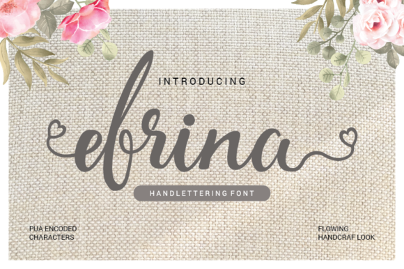Efrina: A Delicate Script Font for Modern Branding