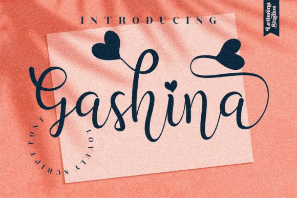 Gashina: A Romantic Script Font for Web Design