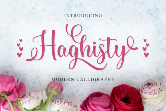 Haghisty: A Handwritten Font for Creative Makers