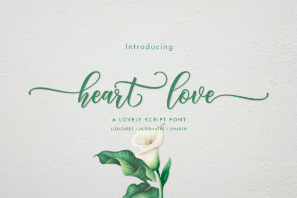 Heart Love Font for Elegant Handmade Creations