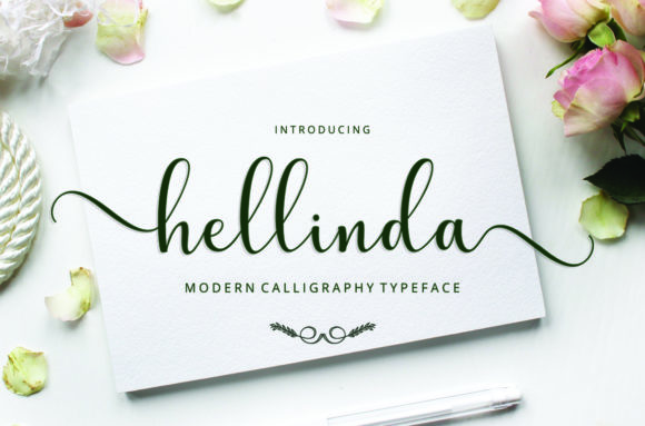 Hellinda: A Delicate Script Font for Editorial Design