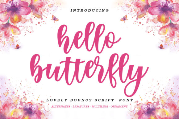 Hello Butterfly: A Romantic Font for Business Branding