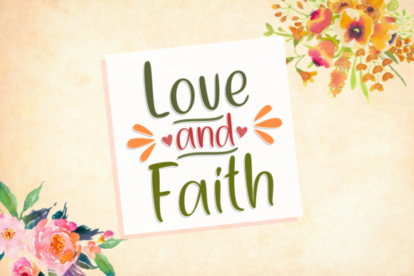 Love and Faith Font for Romantic Branding and Professional Design