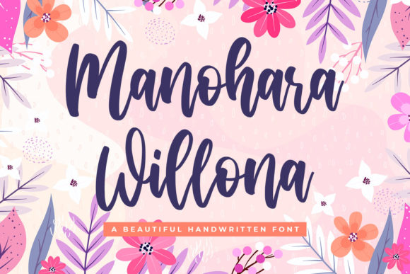 Manohara Willona Script Font for Campaign Creatives