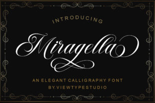 Miragella: A Modern Script Font for Creative Makers