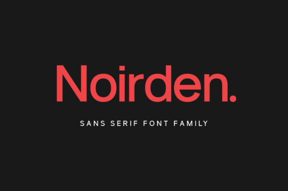 Noirden: A Versatile Sans Serif Font for Modern Branding