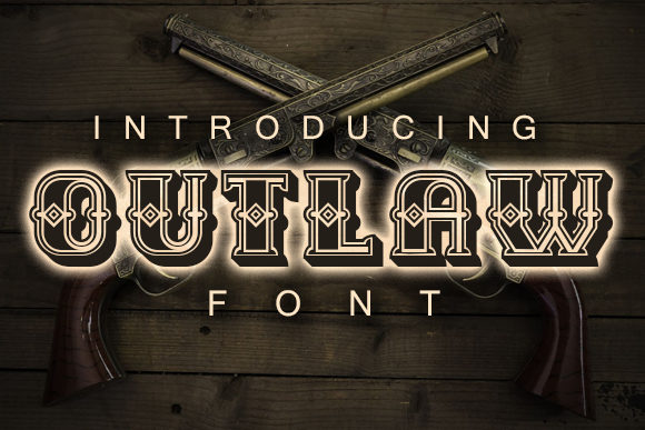 Outlaw: A Bold Decorative Font for Creative Makers