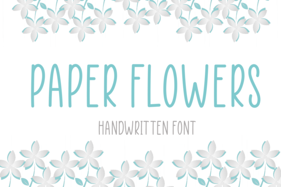 Paper Flowers: A Script Handwritten Font for Creative Branding and Digital Marketing