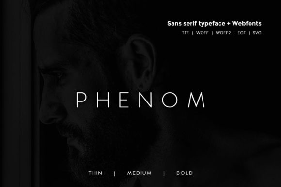 Phenom Sans Serif Font for Clean and Modern Editorial Design