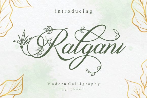 Ralgani: A Script Handwritten Font for Romantic Branding