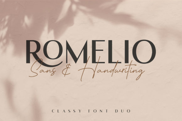 Romelio: A Classy Duo Font for Elegant Editorial Design