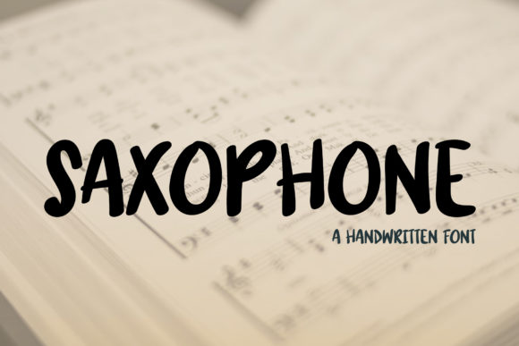 Saxophone Font for Playful Branding and Creative Campaigns