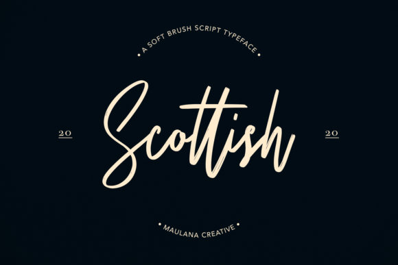 Scottish Font for Romantic Web Design Projects