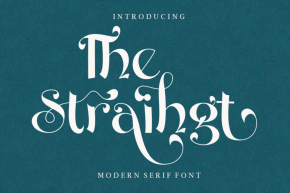 The Straihgt: A Serif Font That Elevates Branding with Style
