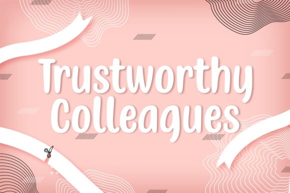 Trustworthy Colleagues: A Playful Handwritten Font for Creative Projects