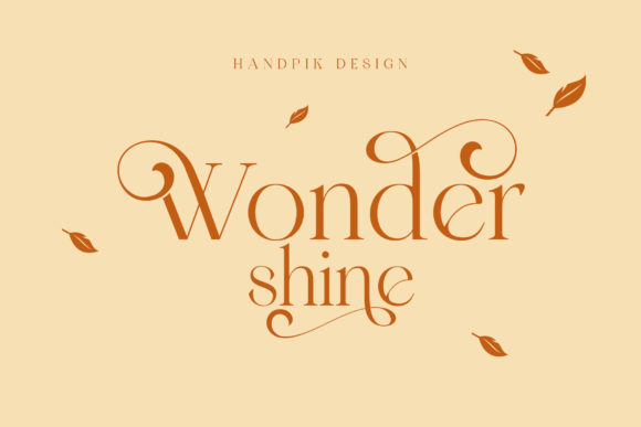 Wonder Shine: A Serif Font for Elegant Editorial Design